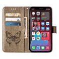 thumbnail image 6 of SaniMore Case for iPhone 14 Pro Max (6.7" 2022), PU Leather Luxury Embossed Butterfly Glitter Diamond [Wrist Strap & Card Slots & Flip Kickstand] Full-body Shockproof Wallet Cover, Gray, 6 of 6