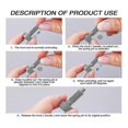 thumbnail image 2 of 2 Pcs Hand Retractable Spring Plunger Stainless Steel Lock Out M6 Type Quick Release Pins For Rolling Toolbox Packout, 2 of 5