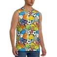 thumbnail image 2 of Easygdp Various Balls Men's Breathable Tank Tops Sleeveless Sporty T Shirts for Basketball, Mountaineering, Bodybuilding -Small, 2 of 8