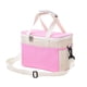 thumbnail image 2 of Fiudx Bolsa Térmica Portátil, Diseño Aislante de Laterales Suaves, a Prueba de Fugas, Mantiene El Frío/Calor, Compacta para Viajes, Camping, Playa, Picnic, Correa Ajustable, Rosa, 26 X 17 X 13 Cm, 2 of 6