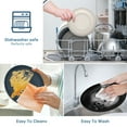 thumbnail image 3 of GPED Juego de Vajilla de Cocina de 50 Piezas de Paja de Trigo, Servicio para 6, Juegos de Platos y Tazones, Vajilla de Plástico Irrompible para Acampar Al Aire Libre, Apto para Lavavajillas y Microon, 3 of 7