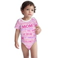 thumbnail image 3 of Daiia Best Mom ever Printed Unisex-Baby Short Sleeve Onesies Bodysuits Baby Climbing Clothes Soft and Comfortable Romper with Expandable Shoulder Design-6 Months, 3 of 8