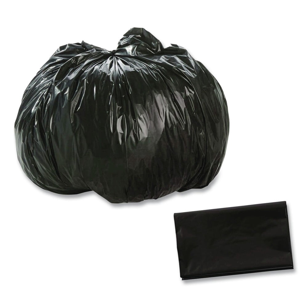 Stout 100% Recycled Plastic Garbage Bags 7-10gal 1mil 24 x 24 Brown/Black 250/CT T2424B10
