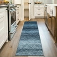 thumbnail image 2 of HOMERRY 2' x 6' Runner for Hallway Ombre Geometric Non Slip Washable Indoor Carpet, Blue, 2 of 5