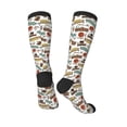 thumbnail image 4 of Fotbe Art Of Living print Women's Men's Novelty Crew Socks Cotton Socks Knee High Socks for Walking,Running,Nurses,Pregnancy, 4 of 9