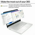 thumbnail image 5 of HP 14” HD Laptop, Intel Processor N150, 4GB RAM, 128GB UFS, Windows 11 Home in S Mode, Natural Silver, 5 of 10