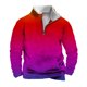 thumbnail image 2 of Sudadera sin capucha para hombre, informal, a la moda, con cuello alto, estampado de calaveras, cremallera, jersey de manga larga, blusa de poliéster para hombre, 2 of 5