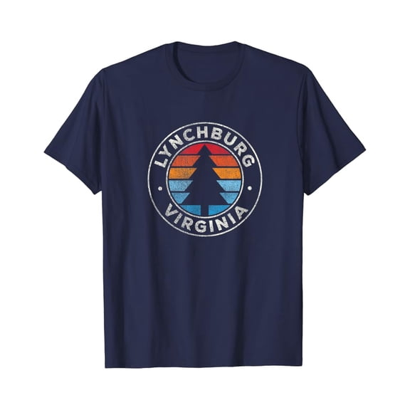 Lynchburg Virginia VA Vintage Graphic Retro 70s T-Shirt