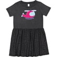 thumbnail image 3 of Inktastic Helicopter Pink Girls Girls Toddler Dress, 3 of 5