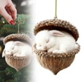 thumbnail image 4 of CPHDW7 Woodland Animal Christmas Decor, Acrylic Rustic Hanging Ornaments, Cozy Forest Creatures Tree Pendants for Vintage Holiday Home Wreaths Tabletop, 4 of 6