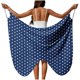 thumbnail image 3 of TaTaai Women Solid Color Sheer Chiffon Beach Cover Up Wrap Sarong Long Skirt with Tie Waist Lightweight Flowy Dress for Swimwear Vacation Pool Party Wear Gift, 3 of 9