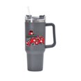 thumbnail image 2 of Taza para coche, taza con mango de acero inoxidable 304, taza de hielo con pajita, 40oz, 2 of 8