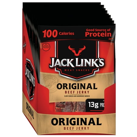 Jack Link's Beef Jerky Snack Size, Original, 1.25oz, 10
