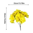 thumbnail image 3 of MTBLYS Flores artificiales de hortensia|5 cabezas|arbusto de hortensia artificial de seda|decoración para verano|otoño|hogar|bodas|fiestas y exteriores|arreglo floral artificial para jarrón, 3 of 7