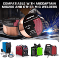 thumbnail image 6 of ARCCAPTAIN ER70S-6 MIG Welding Wire 1kg, TÜV Certified, Smooth Bead, Optimal Arc Stability, High Penetration, 0.023, 6 of 7