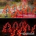 thumbnail image 5 of Solar Thanksgiving Lights | Maple Leaf Pumpkin Outdoor Decor | Solar Powered Garden Lights with Ground Stake | 20 LED Fall Decoration | 31.5x12.59 Inch Orange Plastic Yard Lighting, 5 of 7