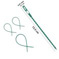 thumbnail image 4 of 100Pcs Green Plastic Cable Ties Reusable Fastener Ties for Home Use 6.7x0.2in, 4 of 8