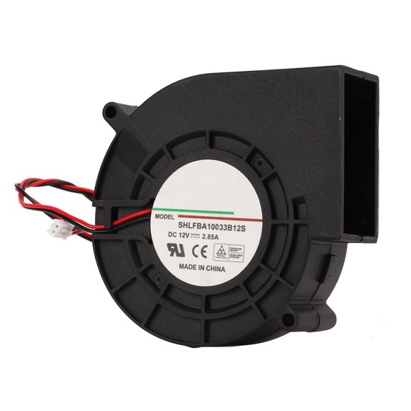 12V Blower Fan, Brushless Blower Fan Maximum 5400RPM Red Copper Coil PBT Glass Fiber  For Factory