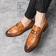 thumbnail image 2 of Mocasines de piel de cocodrilo, zapatos de barbero para hombre, zapatos de fiesta elegantes para hombre, zapatos para hombre, zapatos para vestir (26,5 cm), 2 of 3