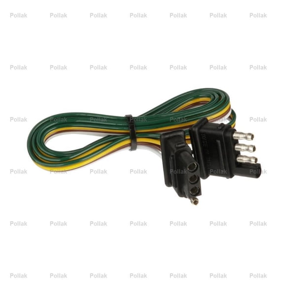 Pollak 12-413E Trailer/ Vehicle End 4 Flat Trailer Wiring Connector