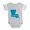 Heather Gray, variant on CafePress - 3 Louisiana - Cute Infant Baby Football Bodysuit