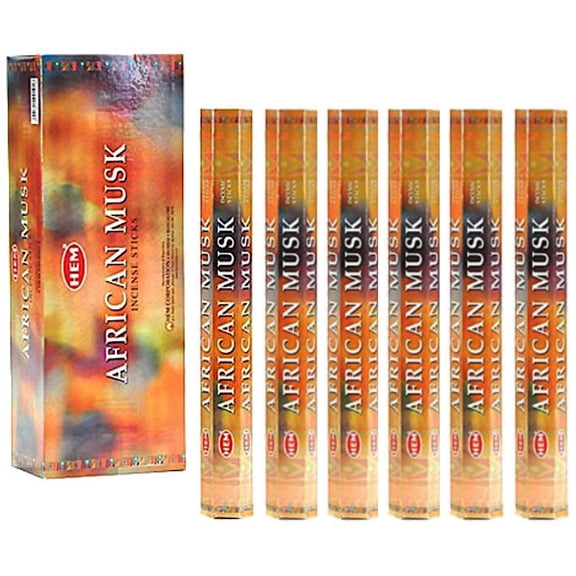 African Musk - Box of Six 20 Gram Tubes - HEM Incense