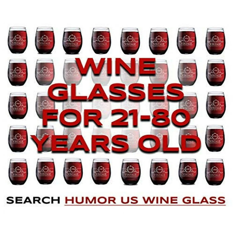 Custom Anniversary Large Stemless Wine Glasses 21 Designs to Pick From  Personalized Wine Glass Custom Anniversary Favor Milestone 