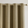 thumbnail image 4 of Lush Decor Meena Slub 100% Blackout Window Curtain Panels Pair 52" W X 84" L Golden Wheat - Blackout Curtains - Drapes - Tan Curtains - Modern Décor, 4 of 9