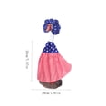thumbnail image 3 of Patriotic porch Goose Outfits Desk Decoys Statue Concrete 8 inch Duck For Cement Mardi Gras Statues Décor Carnival Costume Geese Clothes Party Decoy All Seasons Festive, 3 of 7