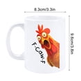 thumbnail image 2 of Fesfesfes Angry Chicken Ceramic Mug Cute Coffee Mug Microwave Safe Tea Cup Funny Drinkware for Home Office Kitchen Daily Use, 2 of 6