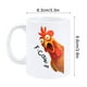 thumbnail image 2 of Taza de café con diseño de pollo y gallo para hombre y mujer, de cerámica de 11 oz, para té, regalo novedoso, para oficina, hogar, café, taza de café., 2 of 6