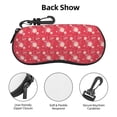 thumbnail image 3 of Sikiie Hello Summer Flamingo Sunglasses Soft Case Neoprene Zipper Eyeglass Case, Zipper Portable Spectacle Cases for Men Women, 3 of 6