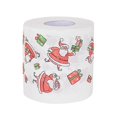 thumbnail image 1 of 3 rollos de papel higiénico navideño Yuxing para el baño de Papá Noel color navideño, 1 of 5