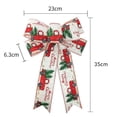 thumbnail image 3 of Adornos para árboles de Navidad, Lazo de Corona de Navidad Hermoso Lazo de Cinta de Navidad Lazo de Corona de Navidad Diseño fácil de Usar, 3 of 5