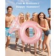 thumbnail image 4 of Anillo de diamantes inflable Pool Float HeySplash en oro rosa, 4 of 7