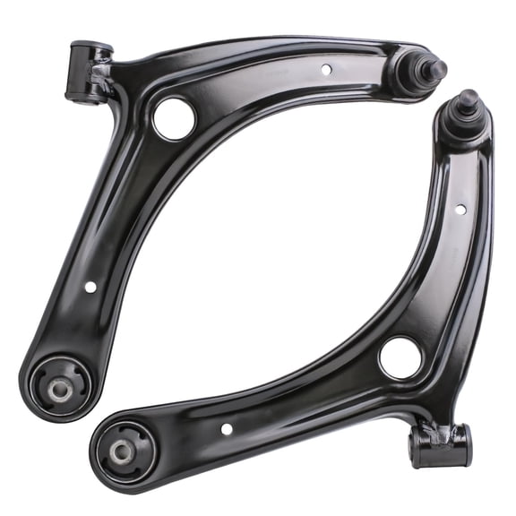 Detroit Axle - 2pc Front Lower Control Arms for 2007-2017 Jeep Patriot Compass Dodge Caliber, 2008 2009 2010 2011 2012 2013 2014 2015 2016 Lower Control Arms & Ball Joints Pair Set Assembly