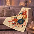 thumbnail image 6 of Japanese Ornament Balls with Plum Blossoms, Festive Asian Style for Holiday Lovers, Colorful Lantern Scene and New Year Gift, Cozy Flannel Blanket for Guest Room, Home Decor, 6 of 9
