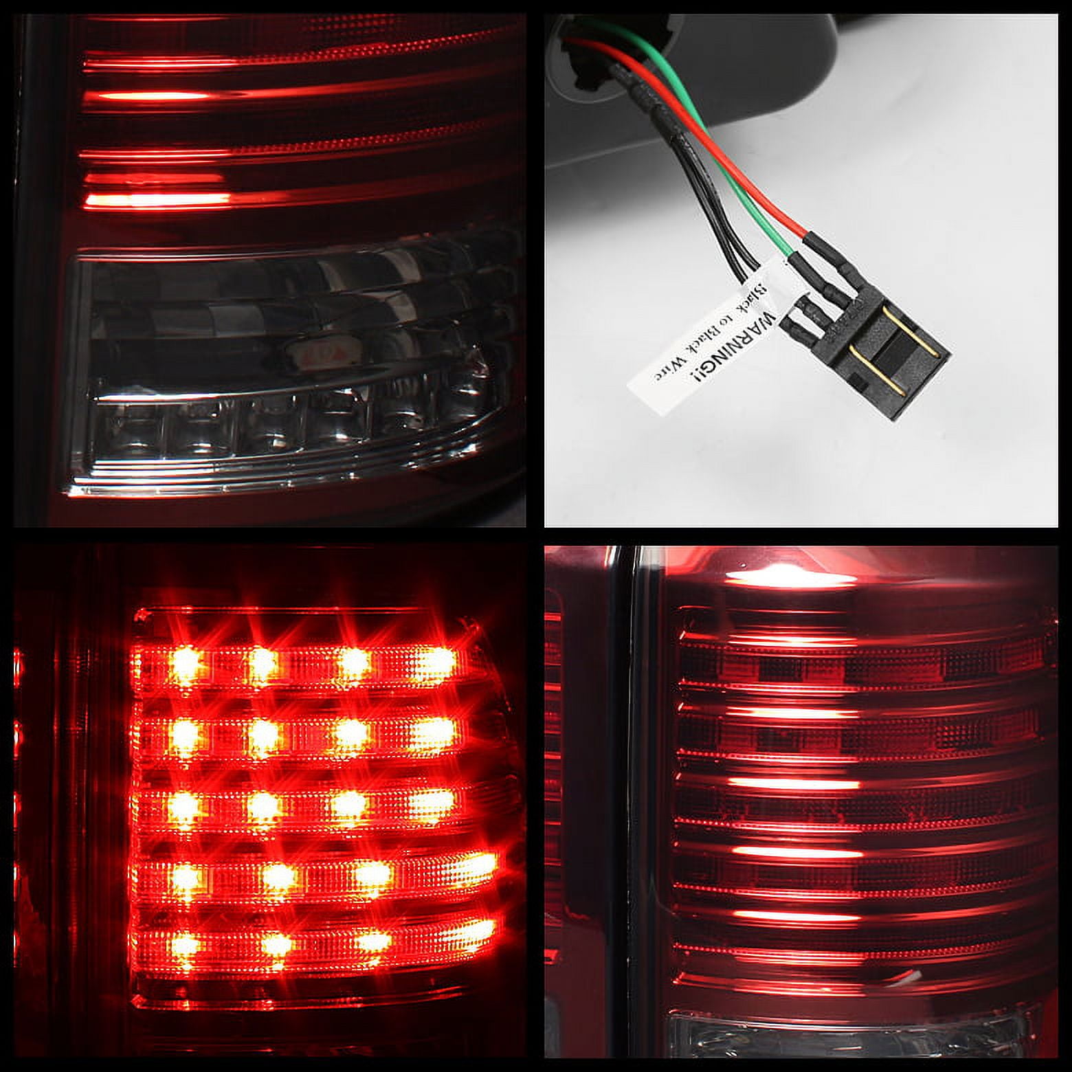 AKKON - For 98-02 Lexus LX740 J100 SUV Red Smoke LED Tail