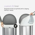 thumbnail image 3 of Simplehuman 60pk Code P 50-60 Liter / 13.2-15.9 Gallon Custom Fit Liners, Drawstring Trash Bags in Dispenser Packs, White, 3 of 4