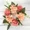 Coffee Color, variant on 6Pcs Artificial Rose Candle Rings Wreaths Floral Decor for Candles Fake Small Candle Flower Ring Wreath