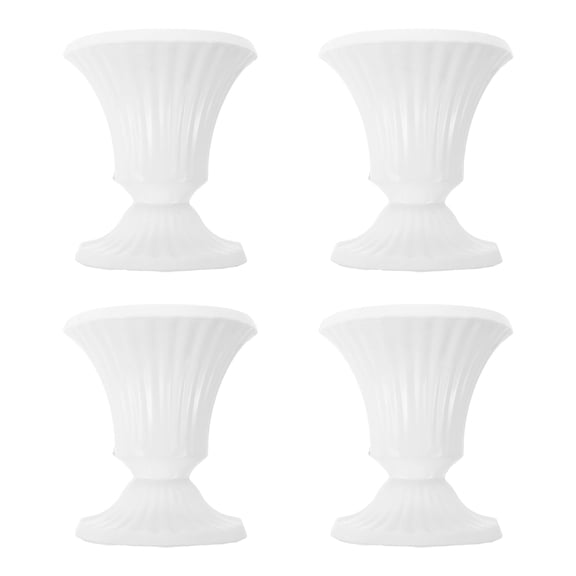 Vosarea 4Pcs French Style Half Vase Wall Mounted Planter for Indoor Floral Arrangements