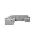 thumbnail image 2 of Harvey Modern Style Power Recliner Sectional Gray, 2 of 4