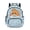 Capybara on Rainbow, variant on Whosucclay Floral Print on Cow Pattern Background 17 Inch Bookbag for Girls Boys, Lightweight Large Capacity Kids Backpack for High School College Elementary School