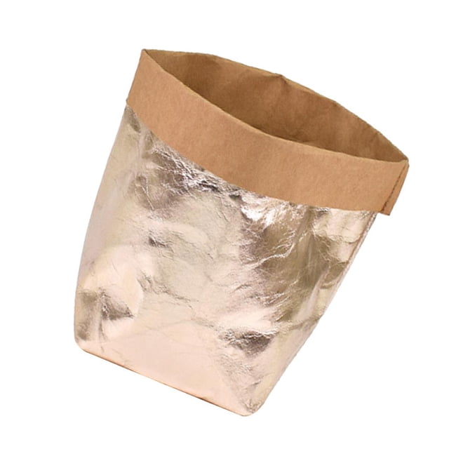 Bolsa de papel Kraft para almacenamiento de , bolsa para maceta de plantas, L 20x20x35cm kusrkot Planta maceta