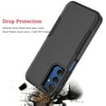 thumbnail image 4 of Samsung Galaxy A15 5G Case with Tempered Glass Screen Protector, Tekcoo Heavy Duty Rugged Shockproof Full Body Protective 2-IN-1 Phone Case Cover for Galaxy A15 5G, Black, 4 of 9