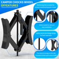 thumbnail image 4 of Estabilizador de cuñas para ruedas Camper RV BEBOBLY en forma de X, paquete de 2, 4 of 7