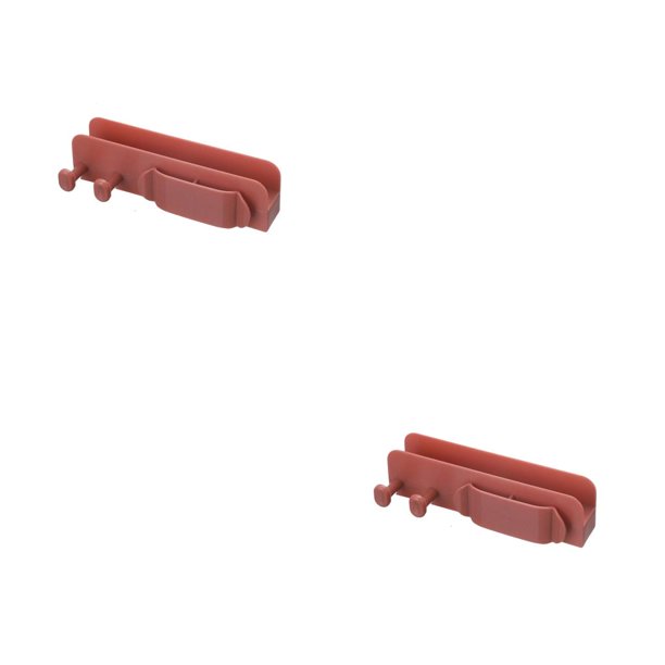Seitruly Clips para sujetar cables, gestión de plástico montada en la pared, sala de estar, cocina, punzón de alambre, organización libre, retenedor Rojo 2piezas