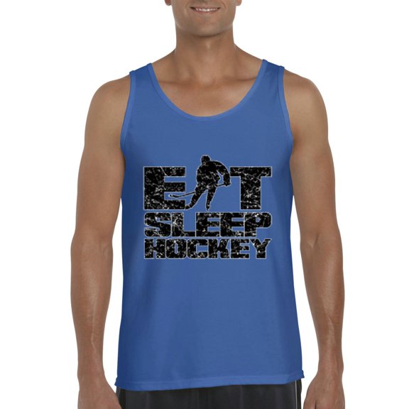 Artix - Men's Tank Top for Men, up to Men Size 3XL - Eat Sleep Hockey
