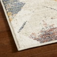 thumbnail image 3 of Everloom Magnolia Harmony Modern Diamond Area Rug, Beige/Blue, 5'2"x7'2", 3 of 7