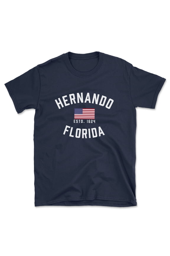 Hernando Florida Patriot Men's Cotton T-Shirt